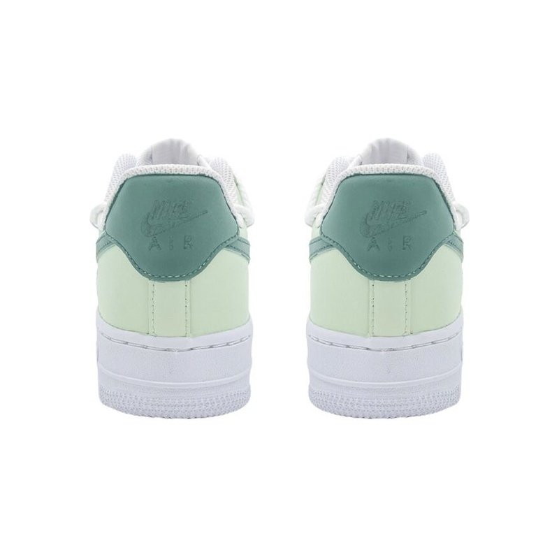 Custom Air Force 1 Shoes Cheese Matcha Green White - Image 4