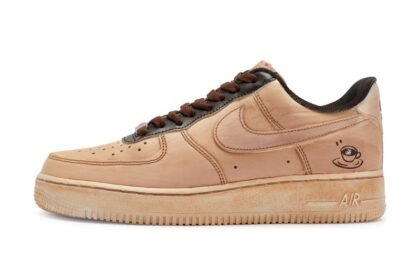 Custom Air Force 1 Shoes Chocolate Coffee Brown Beige