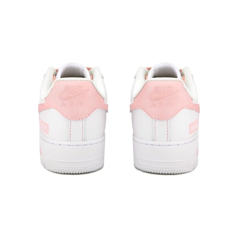 Custom Air Force 1 Shoes Colored Swoosh Pink White - Image 4