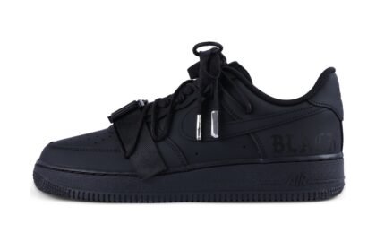 Custom Air Force 1 Shoes Dark Knight Pure Black