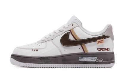 Custom Air Force 1 Shoes Fog Surrounding White Gray