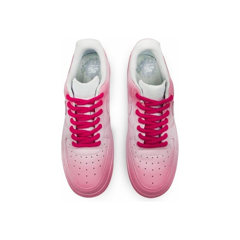 Custom Air Force 1 Shoes Happy New Year Pink White - Image 4
