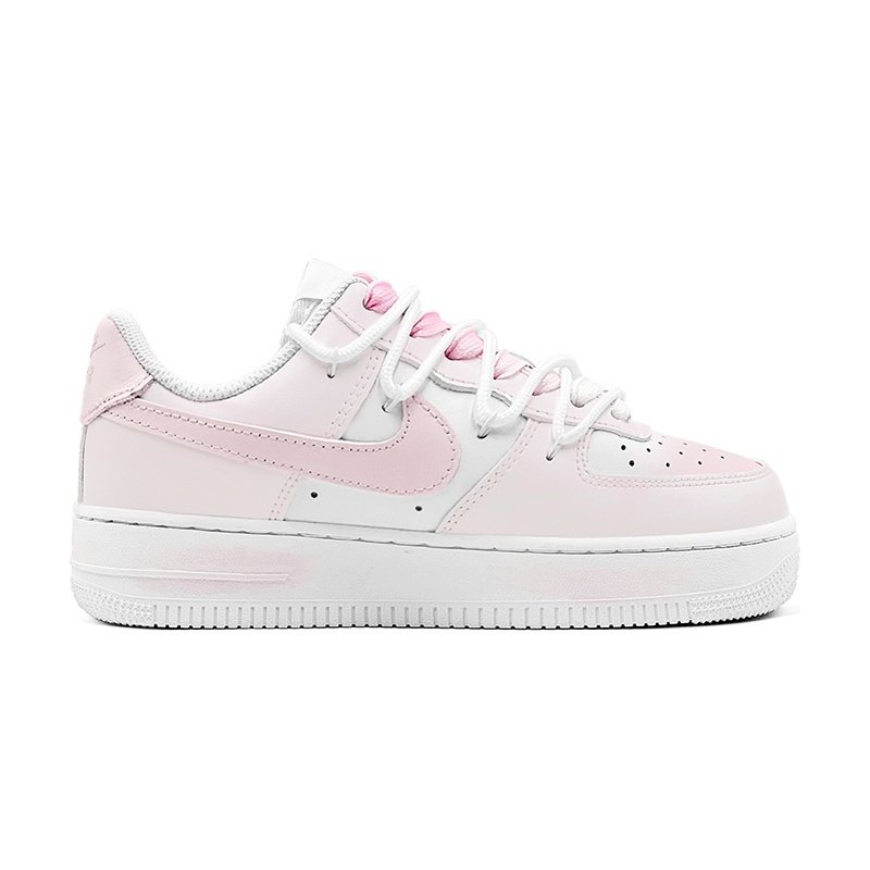 Custom Air Force 1 Shoes Star Love Pink White - Image 2