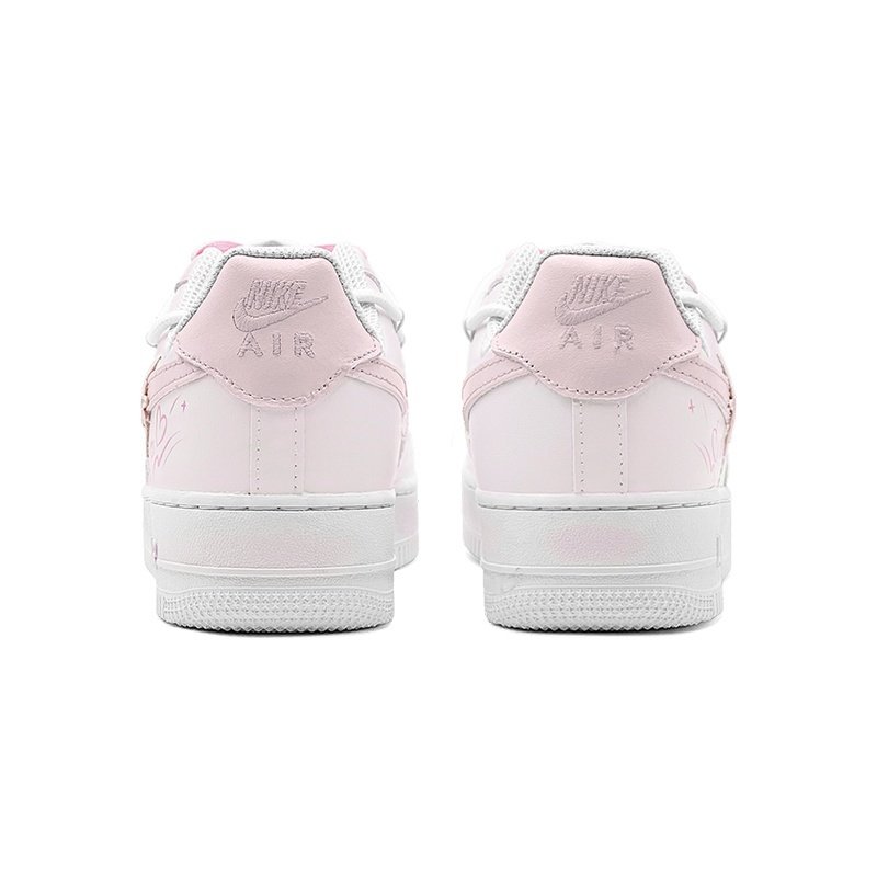 Custom Air Force 1 Shoes Star Love Pink White - Image 4