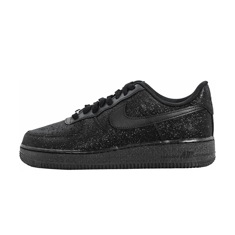 Custom Air Force 1 Shoes Starry Night Pure Black