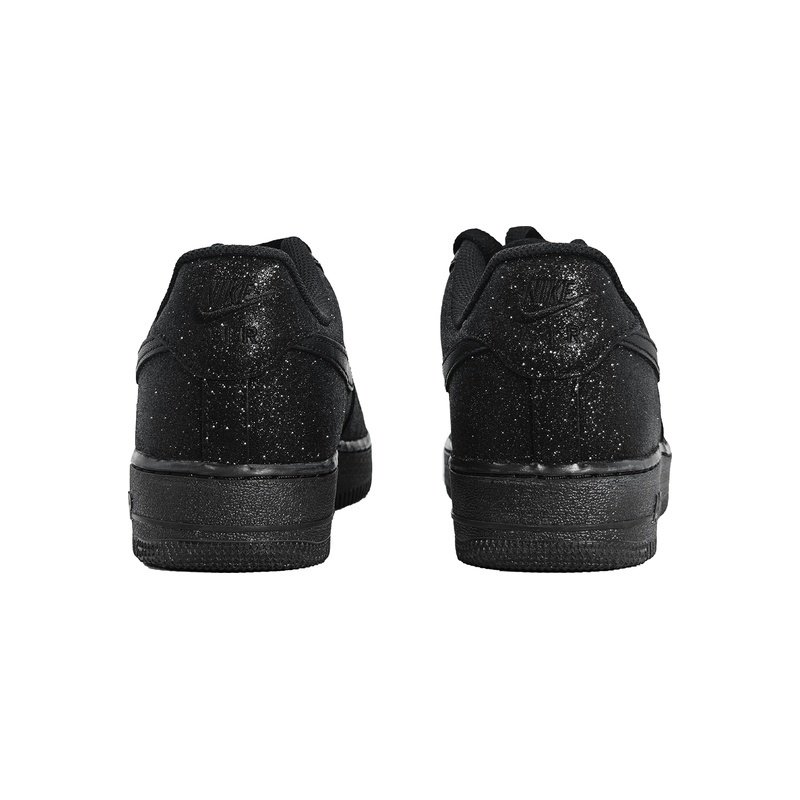 Custom Air Force 1 Shoes Starry Night Pure Black - Image 4