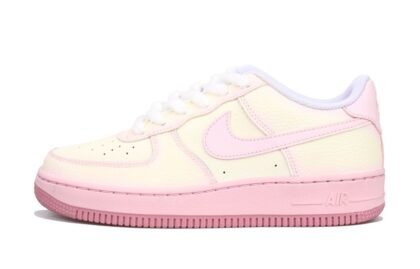 Custom Air Force 1 Shoes Strawberry Mochi Pink Beige