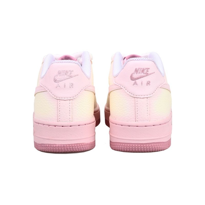Custom Air Force 1 Shoes Strawberry Mochi Pink Beige - Image 4