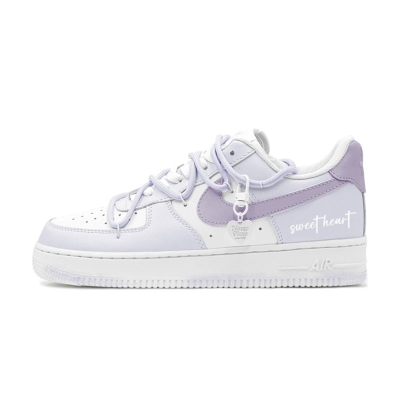 Custom Air Force 1 Shoes Summer Grape Purple White