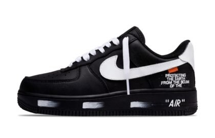 Custom Air Force 1 Shoes Text Quotation Black White