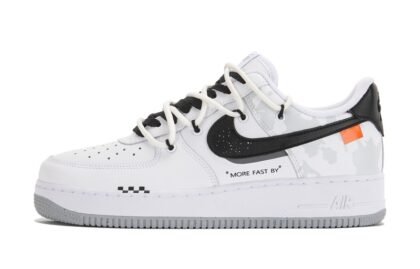 Custom Air Force 1 Shoes Winter Sky White Black