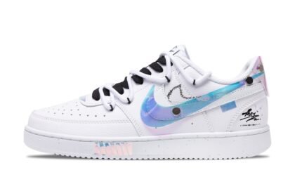 Custom Court Shoes Chameleon Prism Flash White