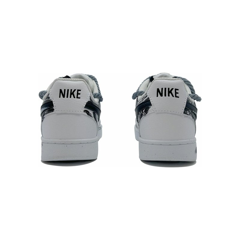 Custom Court Shoes Dark Knight Black White - Image 4