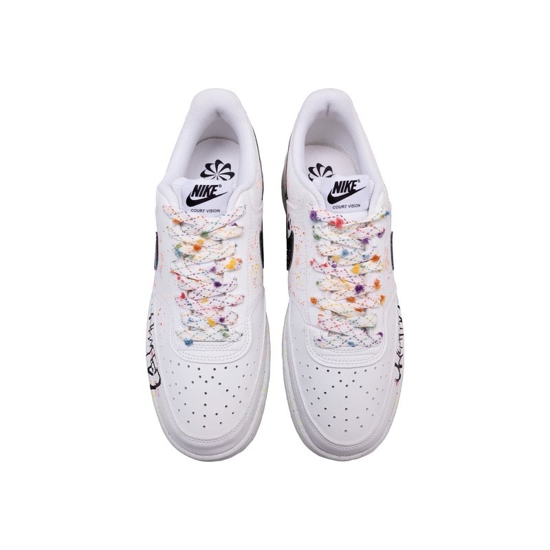 Custom Court Shoes Decadent Cat White Multicolor - Image 4