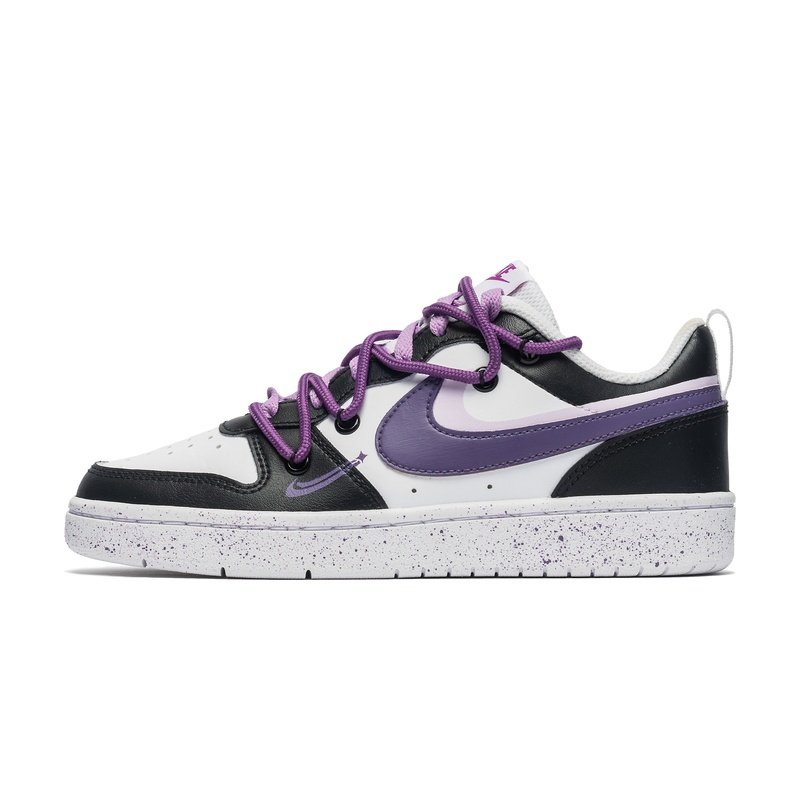 Custom Court Shoes Double Swoosh Purple Blue