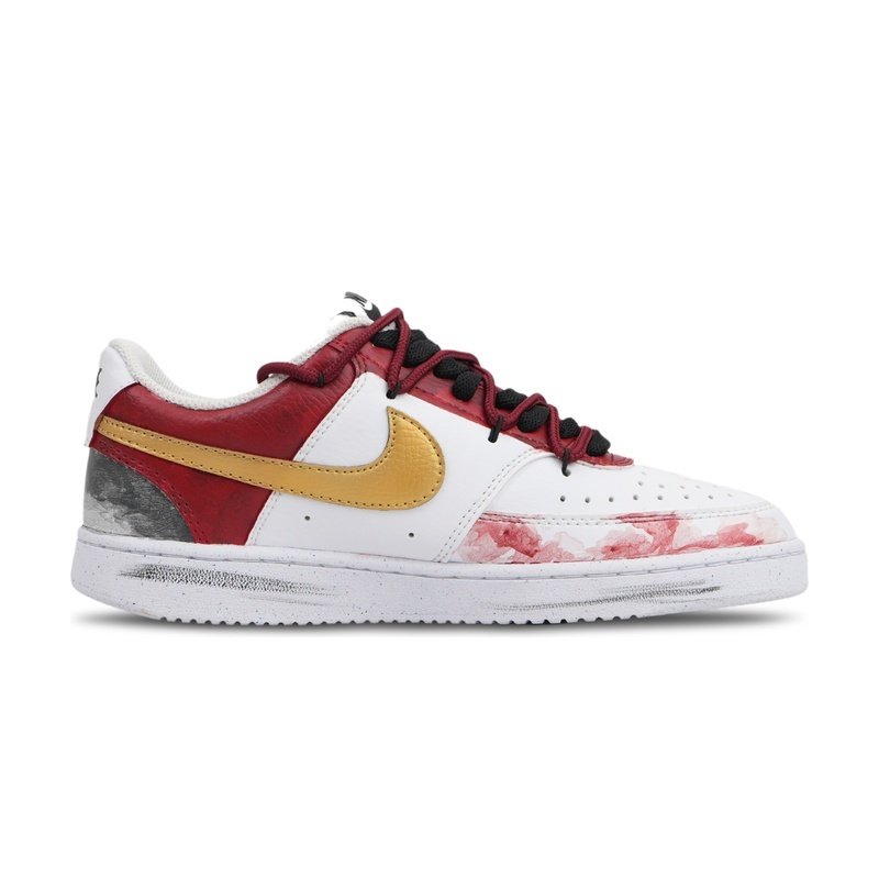 Custom Court Shoes Dragon Phoenix White Red - Image 2