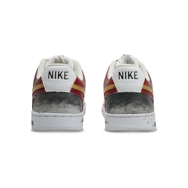 Custom Court Shoes Dragon Phoenix White Red - Image 4