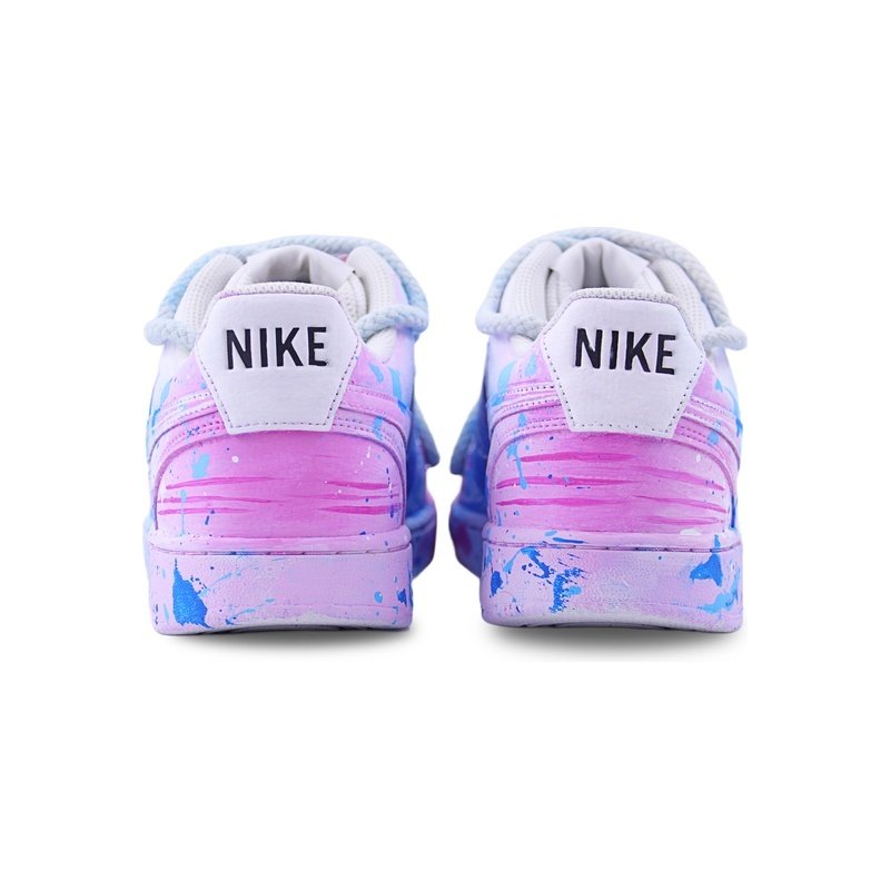 Custom Court Shoes Dreamy Starry Blue Pink - Image 4