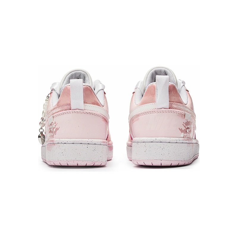 Custom Court Shoes Girlish Heart Pink White - Image 4