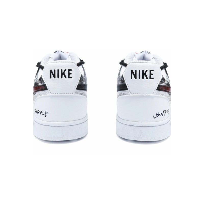 Custom Court Shoes Gothic Knight Black Red - Image 4