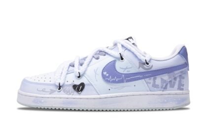 Custom Court Shoes Love Party Purple White