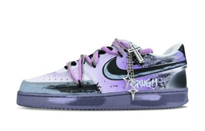 Custom Court Shoes Night Fall Black Purple