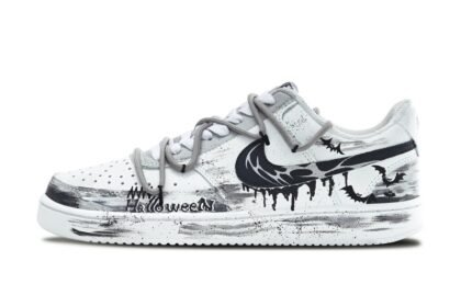 Custom Court Shoes Night Raid White Black