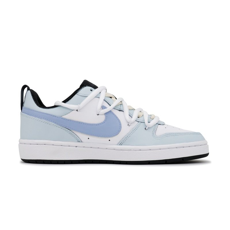 Custom Court Shoes Quirky King White Blue - Image 2