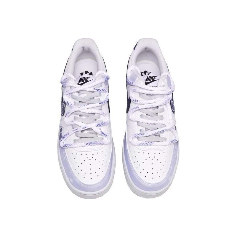 Custom Court Shoes Rose Thorns Purple White - Image 4