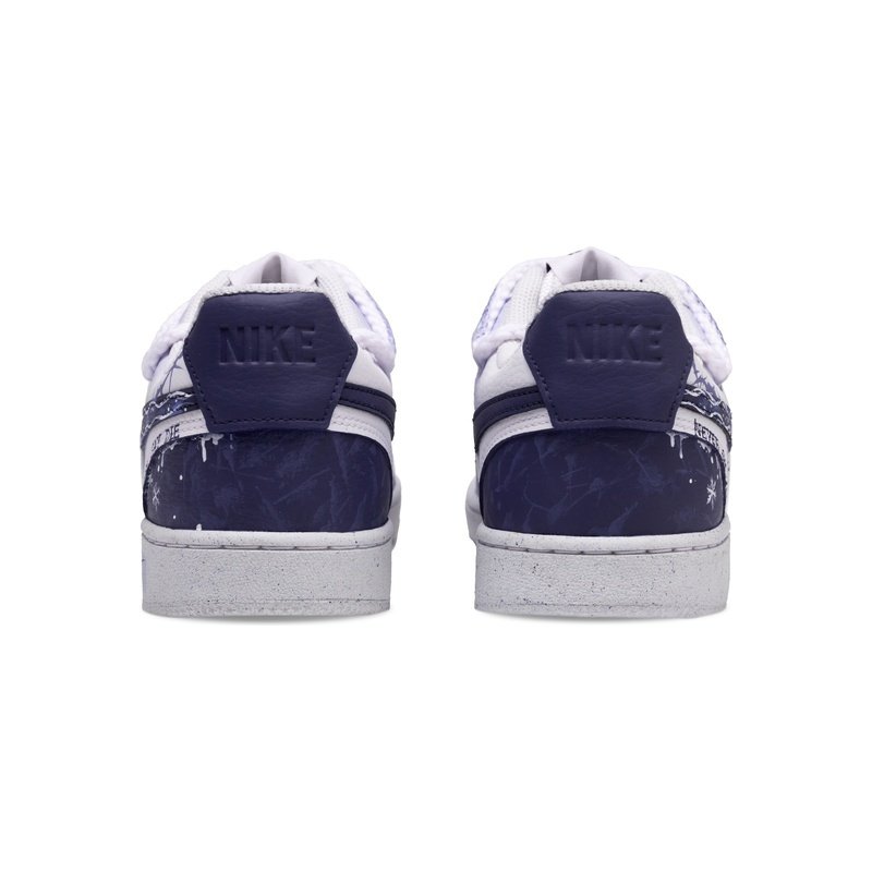 Custom Court Shoes Rose Thorns Purple White - Image 5