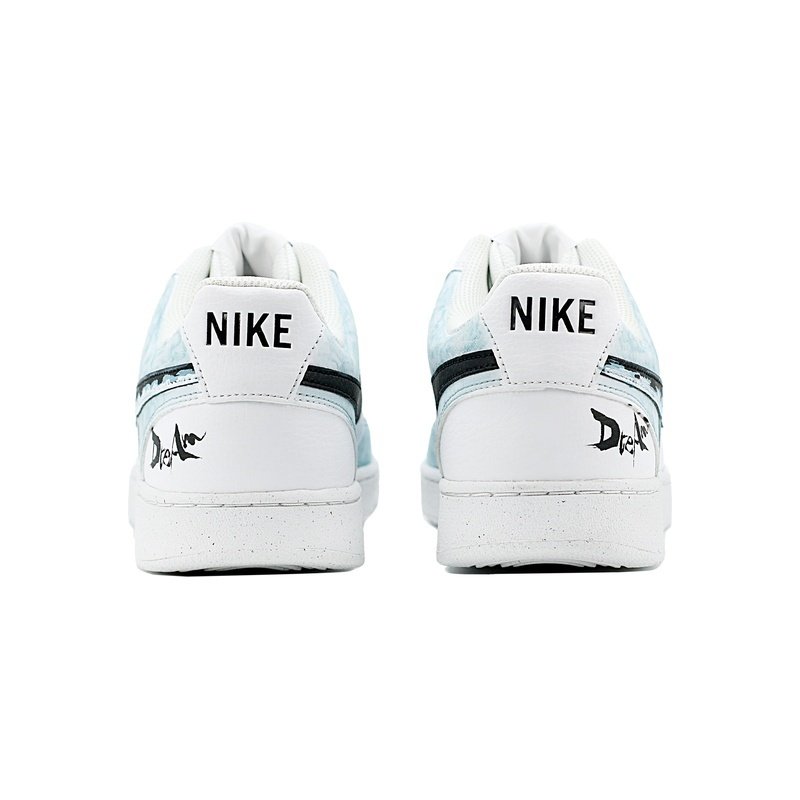 Custom Court Shoes Secret Realm White Blue - Image 4