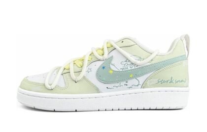 Custom Court Shoes Snow Sprite Green White