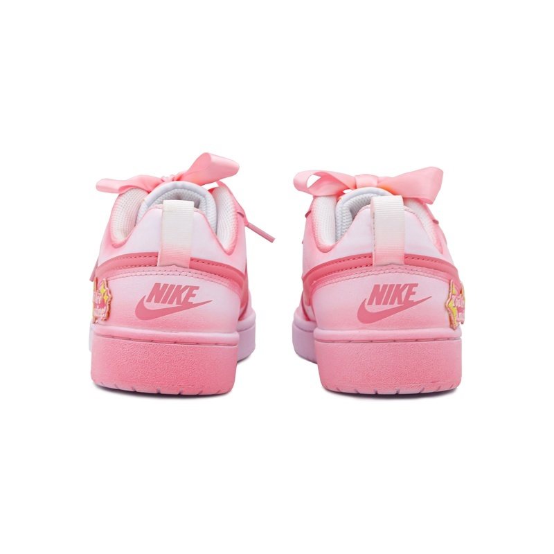 Custom Court Shoes Sweet Bear Pink White - Image 5