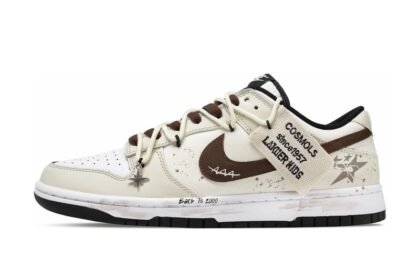 Custom Dunks Shoes Back To Brown Beige