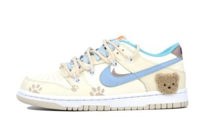 Custom Dunks Shoes Bear Pudding Yellow Blue