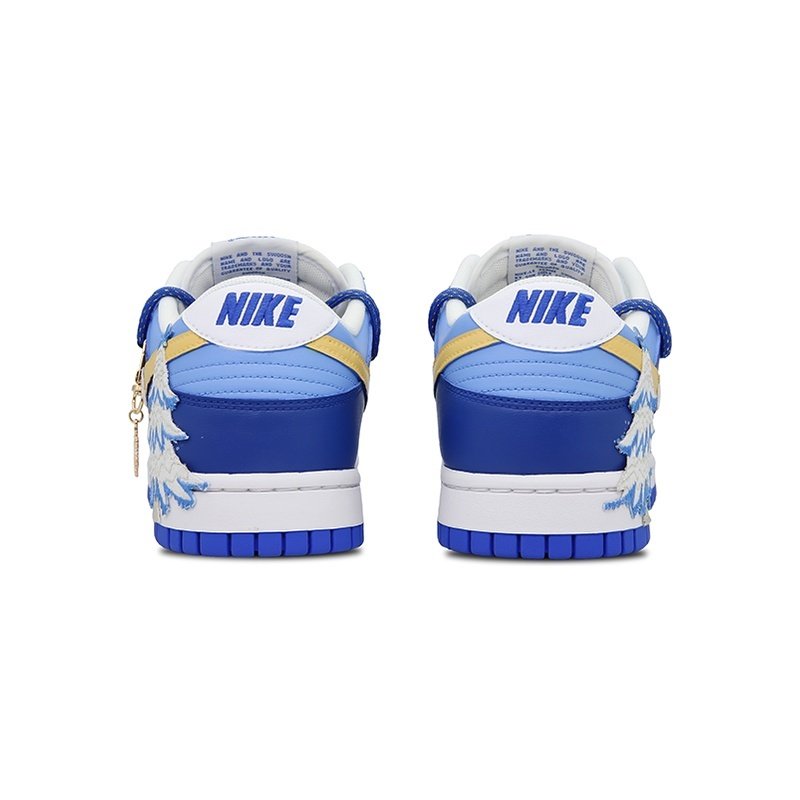 Custom Dunks Shoes Christmas Tree Blue Yellow - Image 4