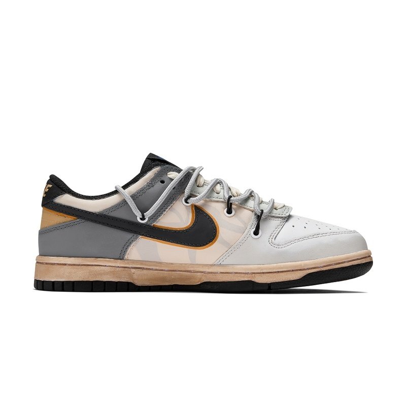 Custom Dunks Shoes Cyberpunk Phantom Gray Brown - Image 2