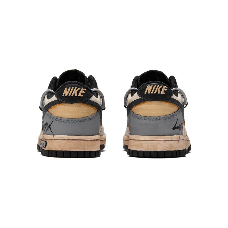 Custom Dunks Shoes Cyberpunk Phantom Gray Brown - Image 3