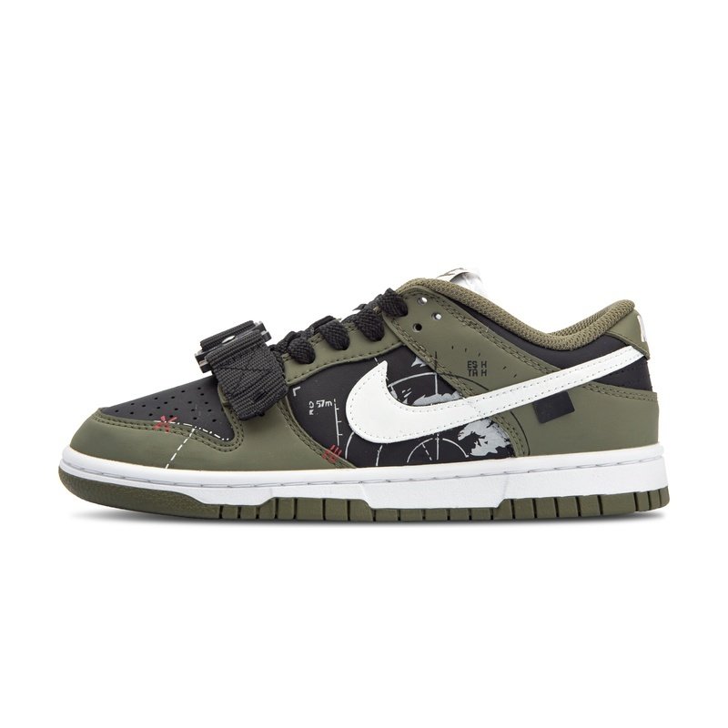 Custom Dunks Shoes Falcon Operation Black Green