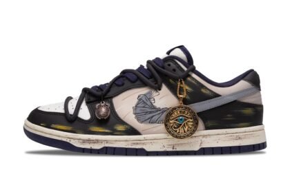 Custom Dunks Shoes Horus Eye Black Glod