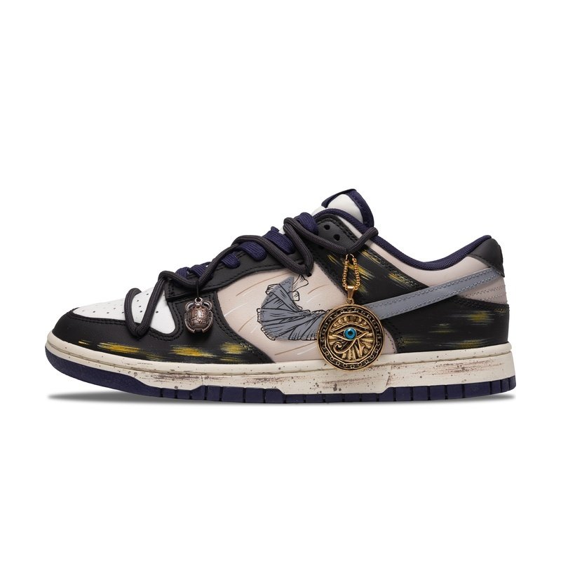 Custom Dunks Shoes Horus Eye Black Glod