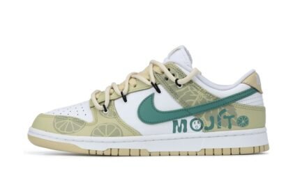Custom Dunks Shoes Lemon Mojito Yellow Green