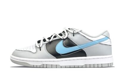 Custom Dunks Shoes Lounge Bar Gray Blue
