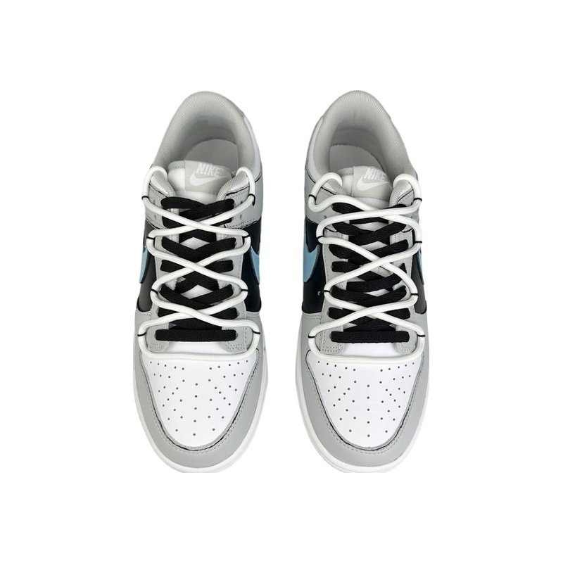 Custom Dunks Shoes Lounge Bar Gray Blue - Image 4