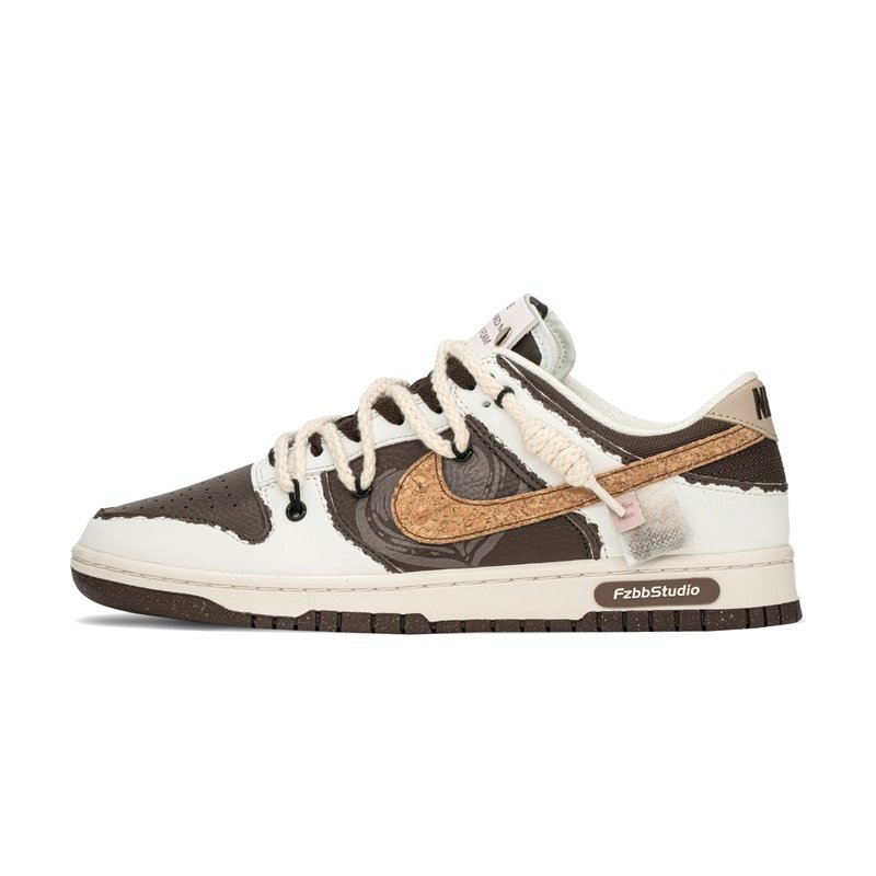Custom Dunks Shoes Mocha Coffee White Brown