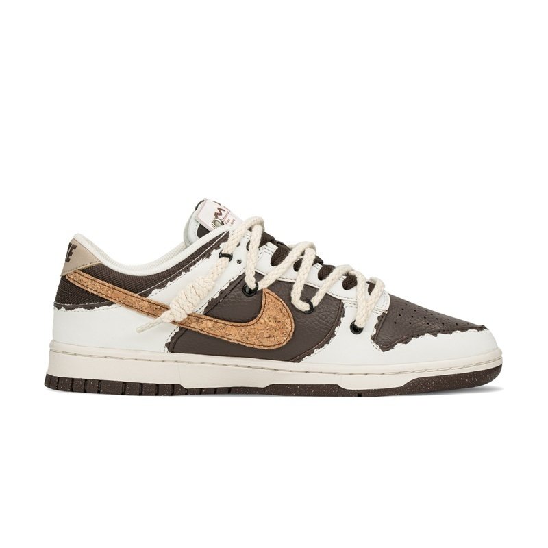 Custom Dunks Shoes Mocha Coffee White Brown - Image 2