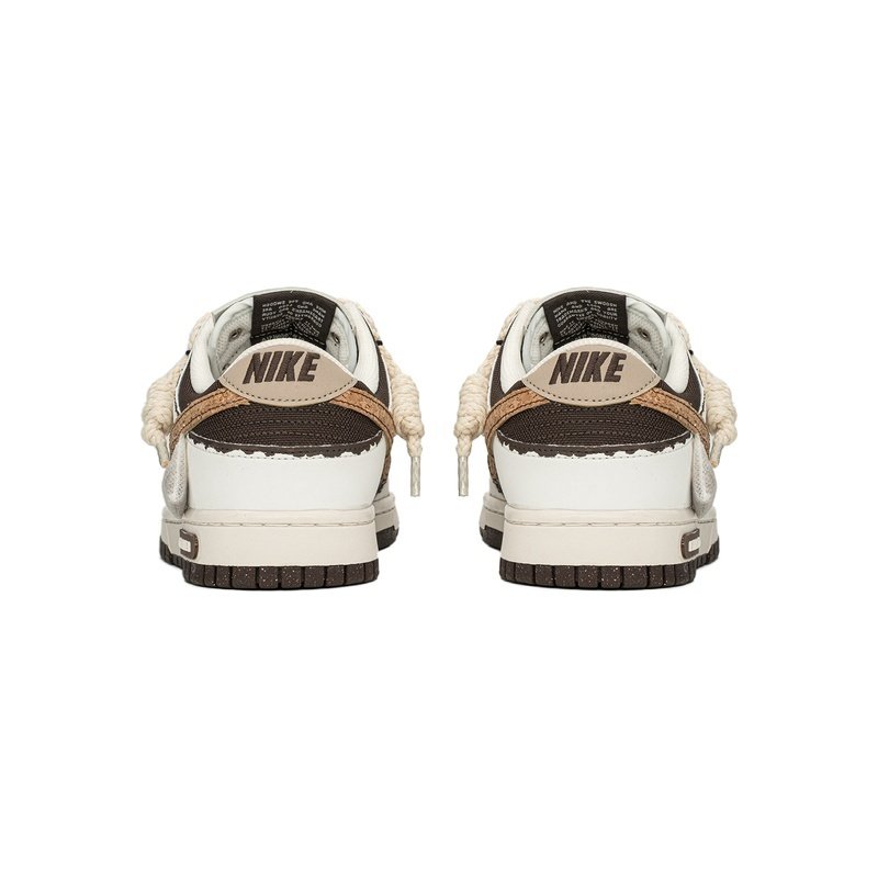 Custom Dunks Shoes Mocha Coffee White Brown - Image 4