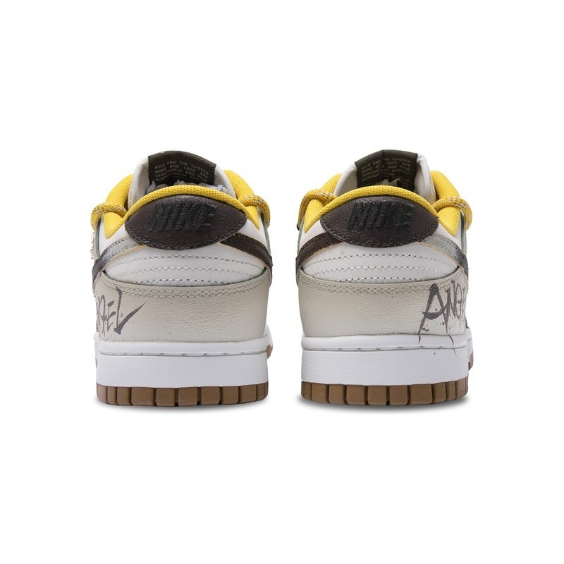 Custom Dunks Shoes Nogo Zone Black Yellow - Image 4