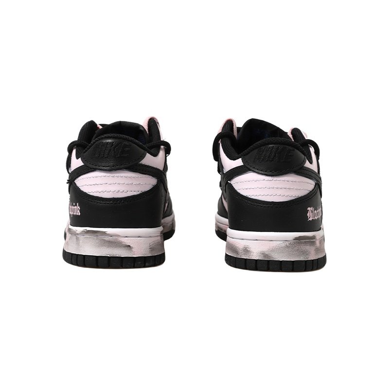 Custom Dunks Shoes Pink Panda Black White - Image 4