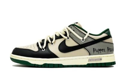 Custom Dunks Shoes Puppet Prank Black Beige